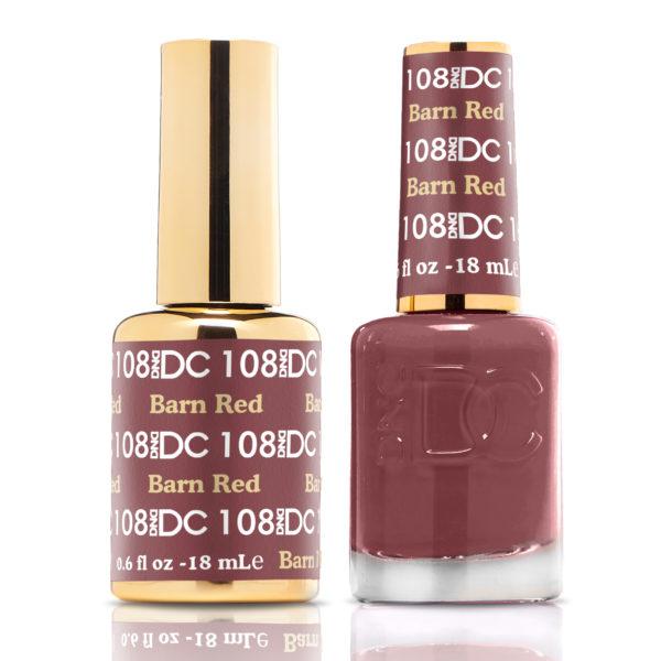 DND - DC Duo - Barn Red - #DC108 - Gel & Lacquer Polish at Beyond Polish