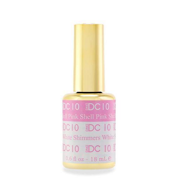 DND - DC Mood Change Gel - Shell Pink White Shimmers 0.5 oz - #10 - Gel Polish - Nail Polish at Beyond Polish