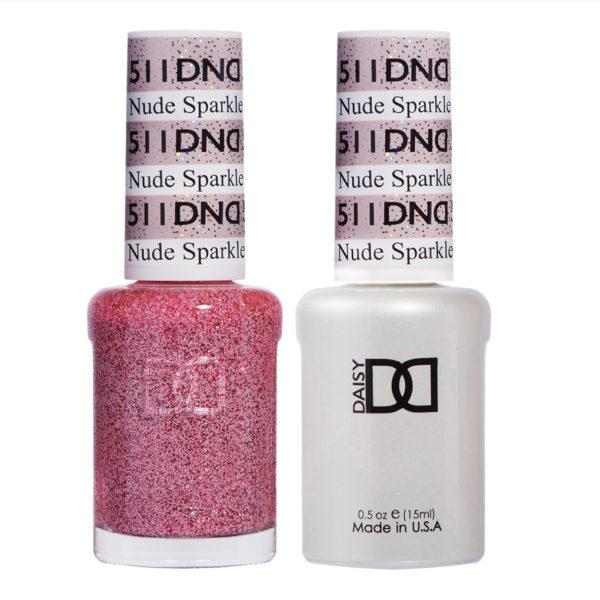 DND - Gel & Lacquer - Nude Sparkle - #511 - Gel & Lacquer Polish - Nail Polish at Beyond Polish
