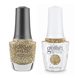 Gelish & Morgan Taylor Combo - All That Glitters Is Gold - Gel & Lacquer Polish - Nail Polish at Beyond Polish