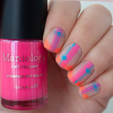 Maniology - Stamping Plate - Classique: Pardon My French French Tip #M052 - Nail Art at Beyond Polish