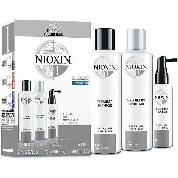 Nioxin Shampoo, Conditioner, Scalp Treatment - System Kit 1 - Hair - Nail Polish at Beyond Polish