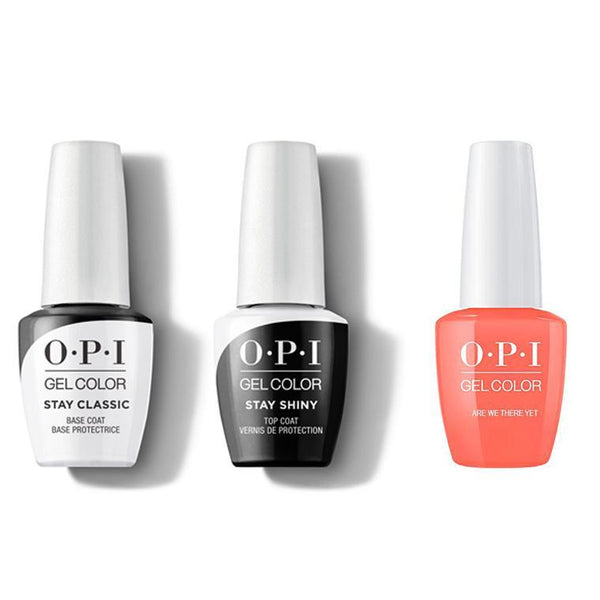 OPI - GelColor Combo - Stay Classic Base, Shiny Top & Are We There Yet? - Gel Polish - Nail Polish at Beyond Polish