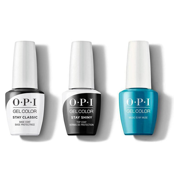 OPI - GelColor Combo - Stay Classic Base, Shiny Top & Music is My Muse - Gel Polish - Nail Polish at Beyond Polish