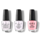 OPI - Nail Lacquer Combo - Base, Top & I Think In Pink 0.5 oz - #NLH38 - Nail Lacquer at Beyond Polish