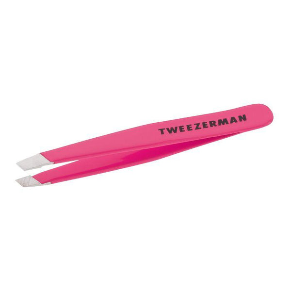 Tweezerman - Neon Pink Slant Tweezer - #1230NPP - Makeup Tools at Beyond Polish